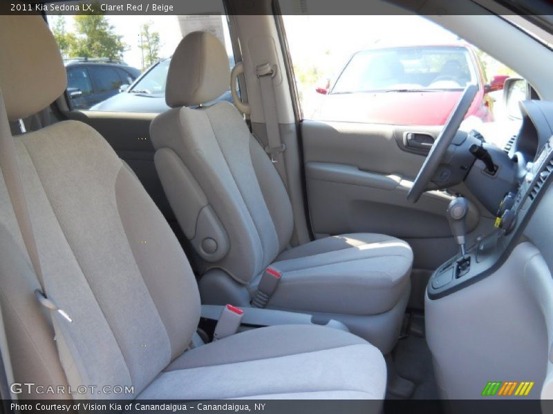 Claret Red / Beige 2011 Kia Sedona LX