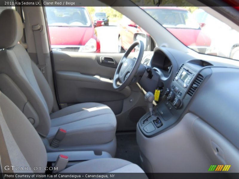 Claret Red / Beige 2011 Kia Sedona LX