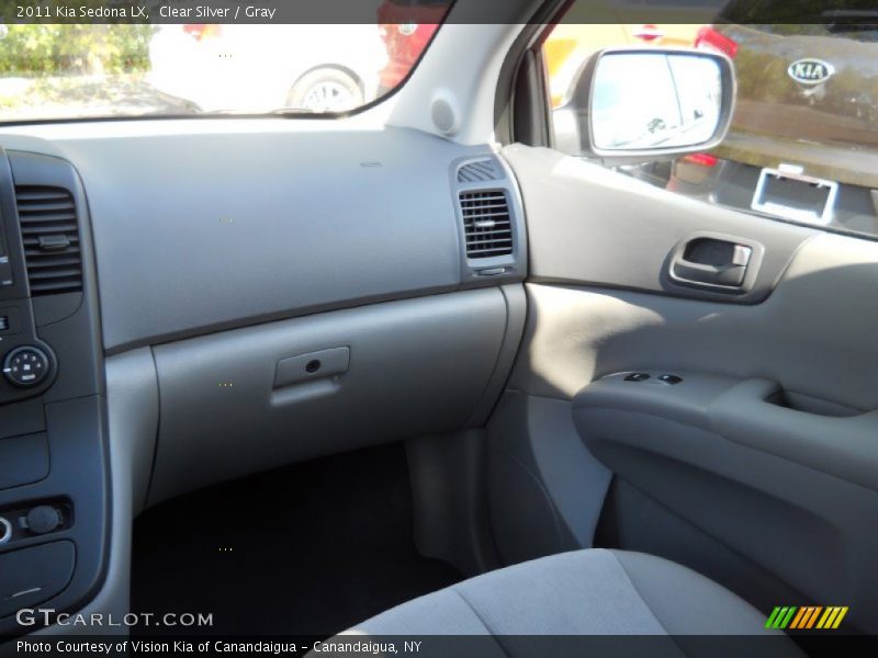 Clear Silver / Gray 2011 Kia Sedona LX