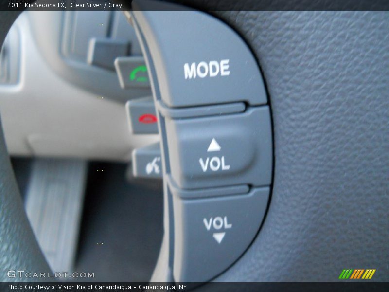 Clear Silver / Gray 2011 Kia Sedona LX