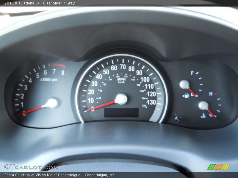 Clear Silver / Gray 2011 Kia Sedona LX