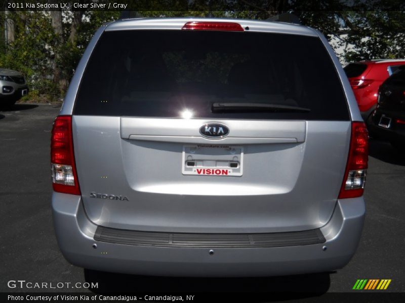 Clear Silver / Gray 2011 Kia Sedona LX