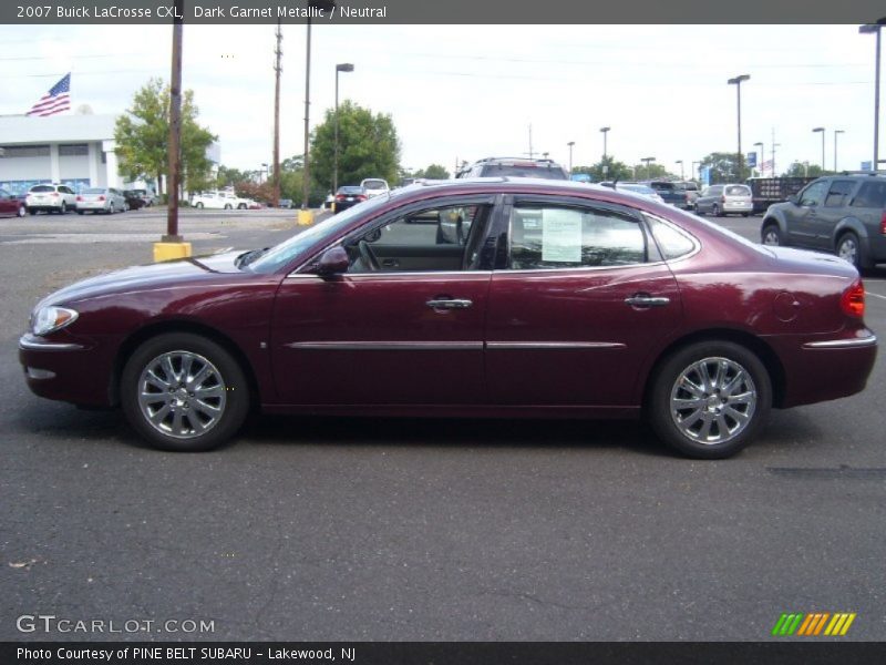 Dark Garnet Metallic / Neutral 2007 Buick LaCrosse CXL