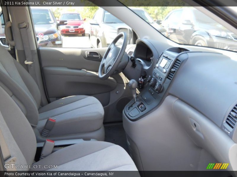 Clear Silver / Gray 2011 Kia Sedona LX