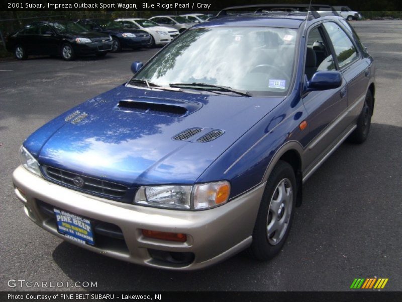Blue Ridge Pearl / Gray 2001 Subaru Impreza Outback Sport Wagon