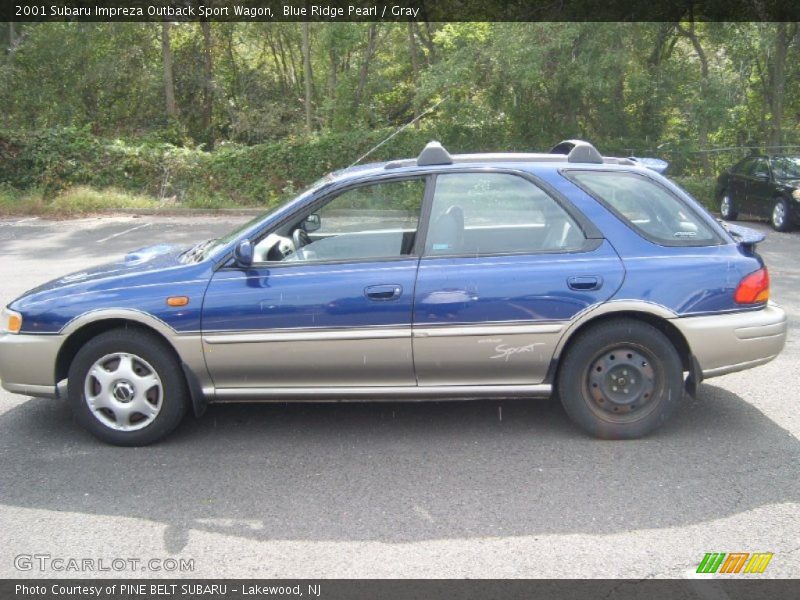 Blue Ridge Pearl / Gray 2001 Subaru Impreza Outback Sport Wagon