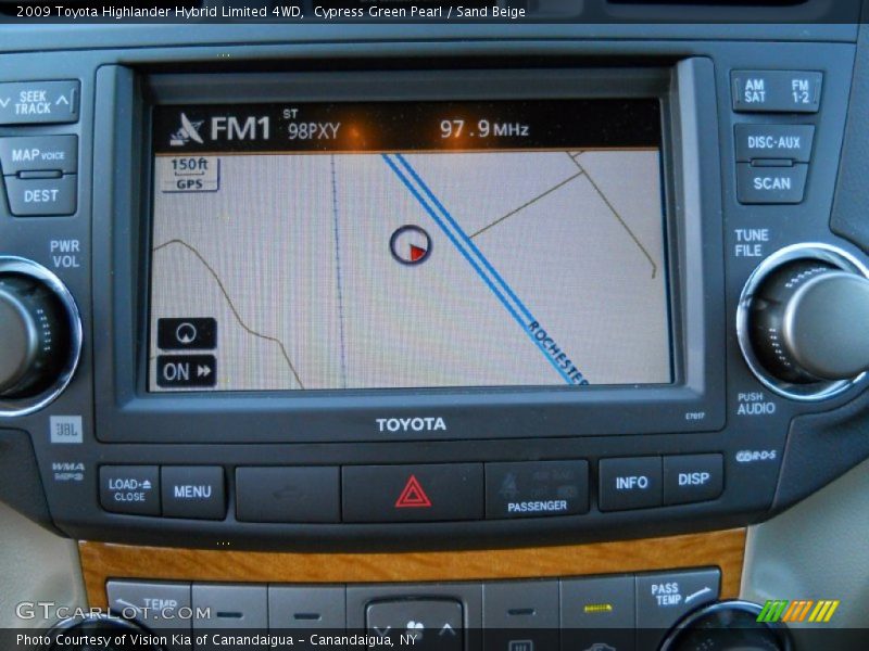 Navigation of 2009 Highlander Hybrid Limited 4WD