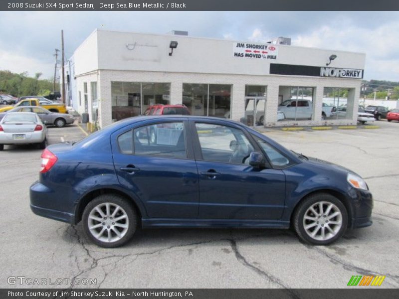 Deep Sea Blue Metallic / Black 2008 Suzuki SX4 Sport Sedan