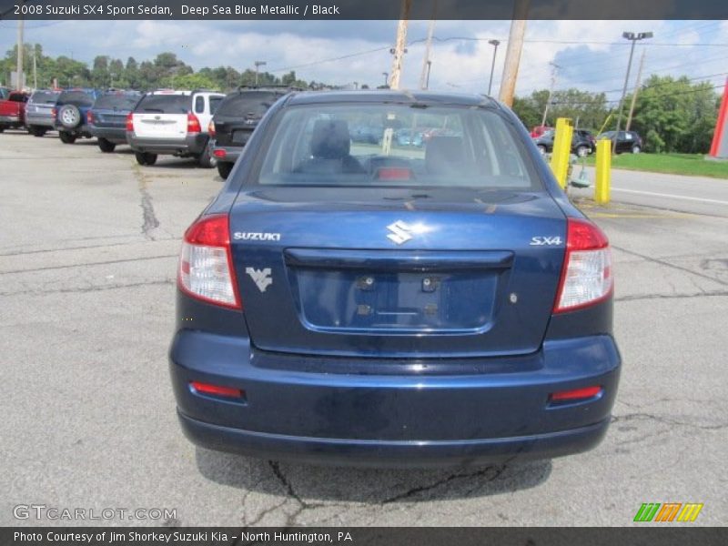 Deep Sea Blue Metallic / Black 2008 Suzuki SX4 Sport Sedan