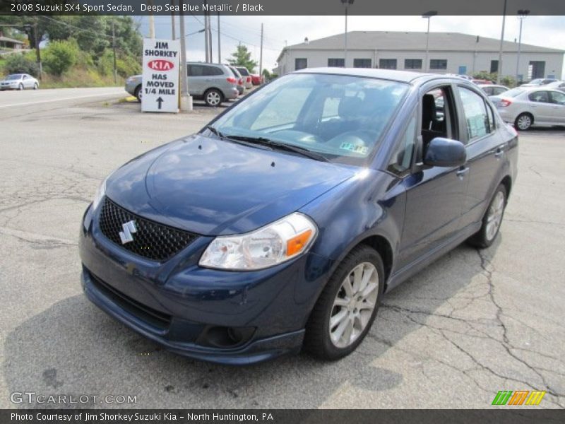 Deep Sea Blue Metallic / Black 2008 Suzuki SX4 Sport Sedan