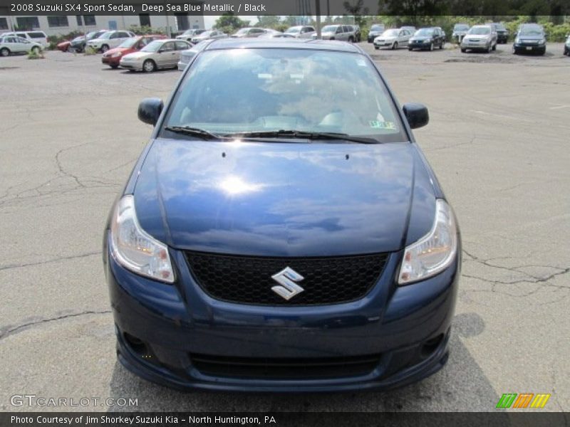 Deep Sea Blue Metallic / Black 2008 Suzuki SX4 Sport Sedan