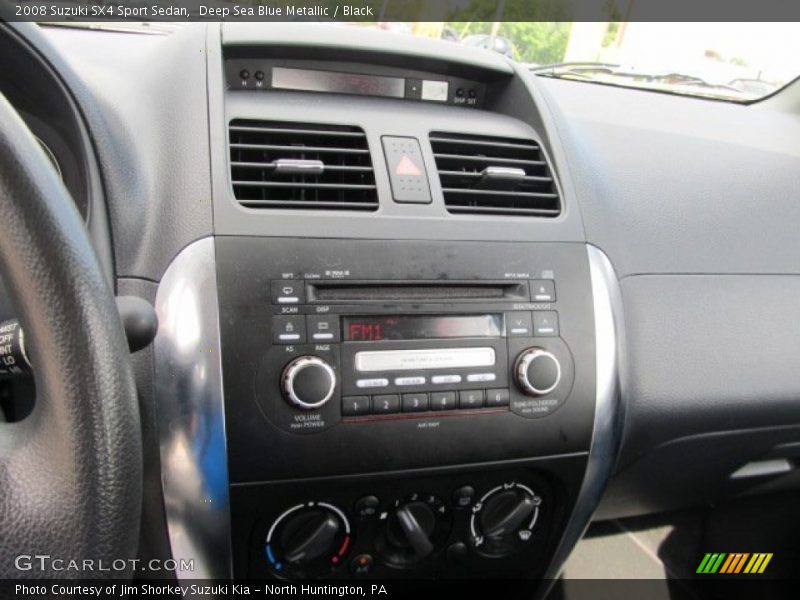 Deep Sea Blue Metallic / Black 2008 Suzuki SX4 Sport Sedan