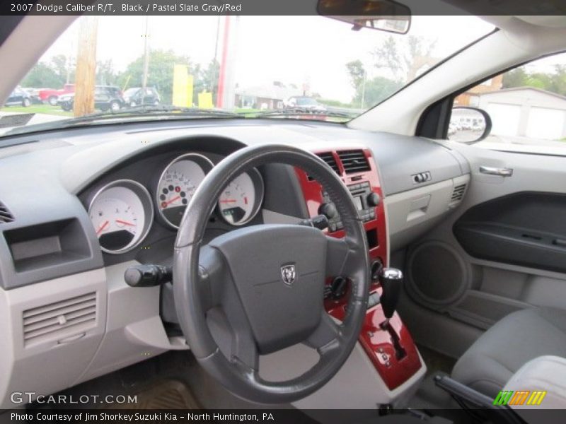 Black / Pastel Slate Gray/Red 2007 Dodge Caliber R/T