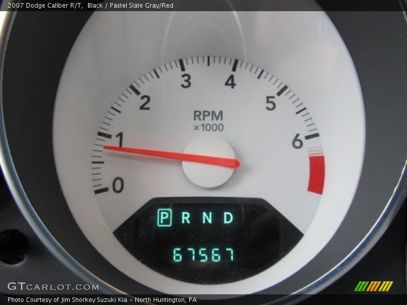 Black / Pastel Slate Gray/Red 2007 Dodge Caliber R/T