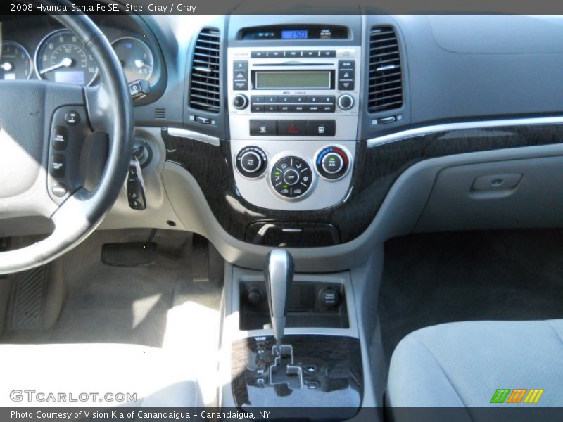 Steel Gray / Gray 2008 Hyundai Santa Fe SE