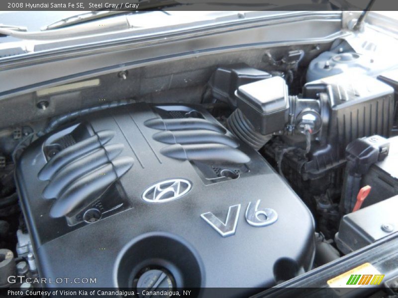 Steel Gray / Gray 2008 Hyundai Santa Fe SE