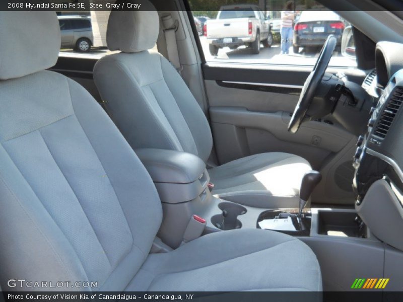 Steel Gray / Gray 2008 Hyundai Santa Fe SE