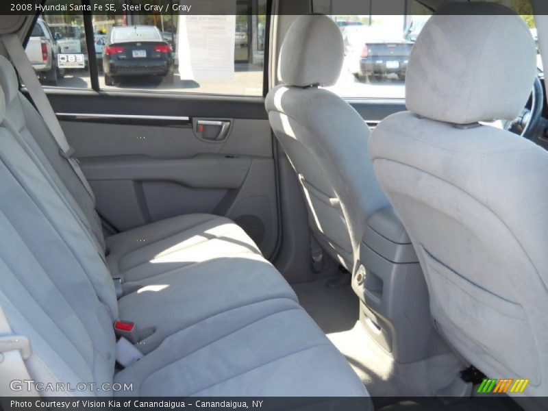 Steel Gray / Gray 2008 Hyundai Santa Fe SE