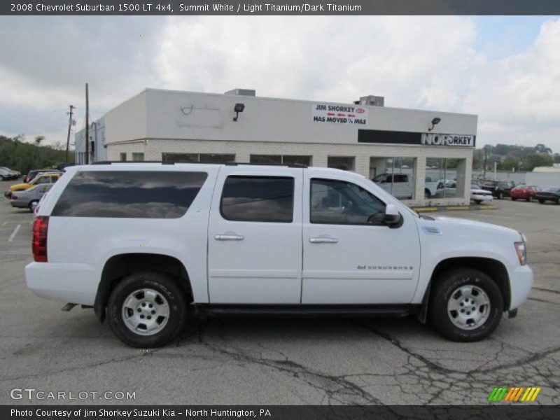 Summit White / Light Titanium/Dark Titanium 2008 Chevrolet Suburban 1500 LT 4x4