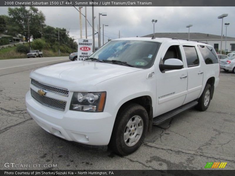 Summit White / Light Titanium/Dark Titanium 2008 Chevrolet Suburban 1500 LT 4x4