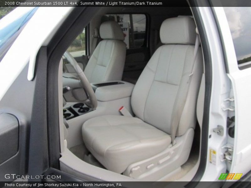 Summit White / Light Titanium/Dark Titanium 2008 Chevrolet Suburban 1500 LT 4x4