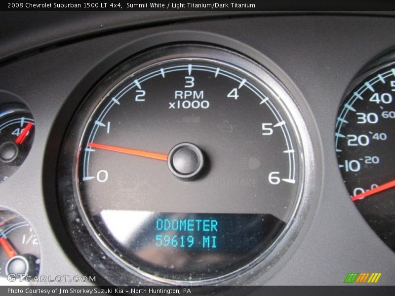 Summit White / Light Titanium/Dark Titanium 2008 Chevrolet Suburban 1500 LT 4x4
