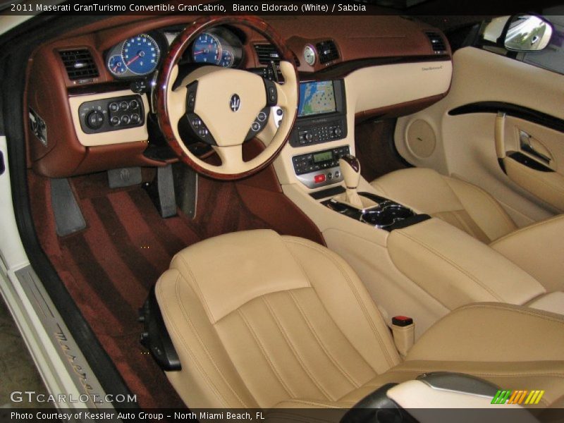 Bianco Eldorado (White) / Sabbia 2011 Maserati GranTurismo Convertible GranCabrio