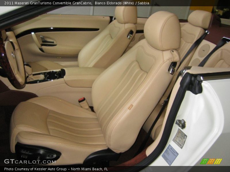 Bianco Eldorado (White) / Sabbia 2011 Maserati GranTurismo Convertible GranCabrio