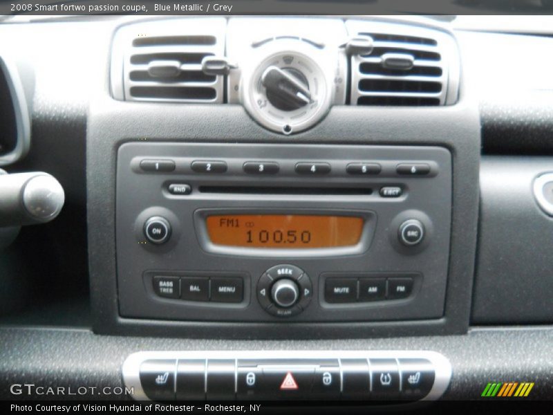 Blue Metallic / Grey 2008 Smart fortwo passion coupe