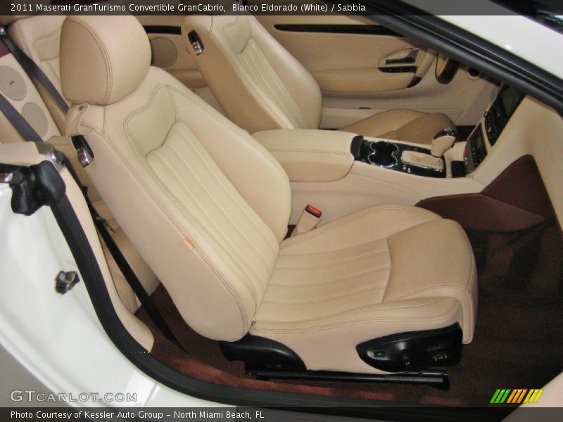 Bianco Eldorado (White) / Sabbia 2011 Maserati GranTurismo Convertible GranCabrio