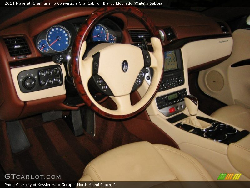 Bianco Eldorado (White) / Sabbia 2011 Maserati GranTurismo Convertible GranCabrio