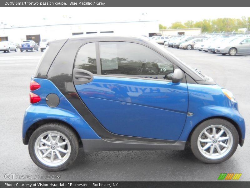 Blue Metallic / Grey 2008 Smart fortwo passion coupe