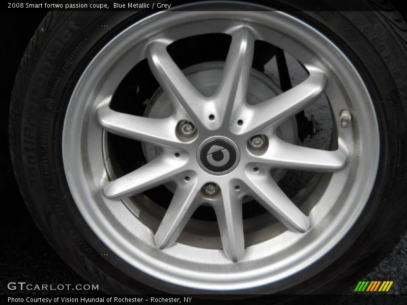 Blue Metallic / Grey 2008 Smart fortwo passion coupe