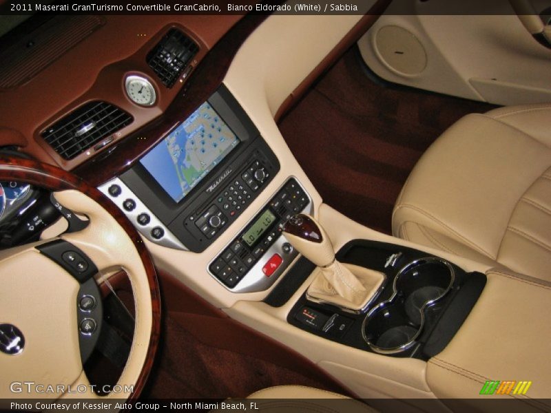 Bianco Eldorado (White) / Sabbia 2011 Maserati GranTurismo Convertible GranCabrio