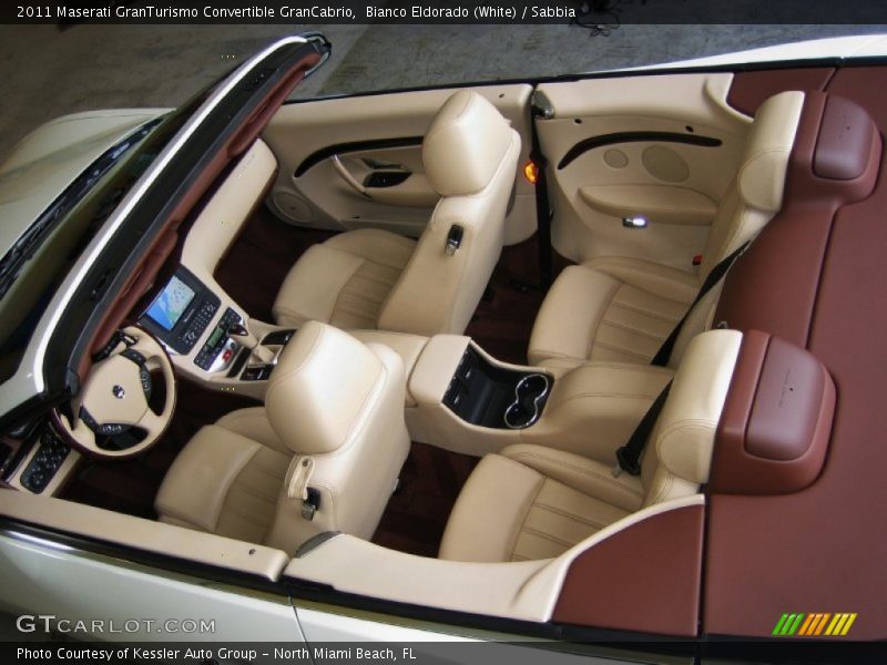 Bianco Eldorado (White) / Sabbia 2011 Maserati GranTurismo Convertible GranCabrio