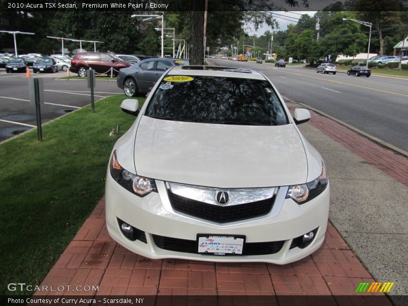 Premium White Pearl / Ebony 2010 Acura TSX Sedan
