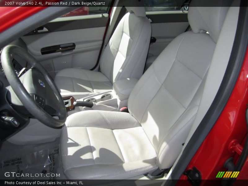 Passion Red / Dark Beige/Quartz 2007 Volvo S40 2.4i