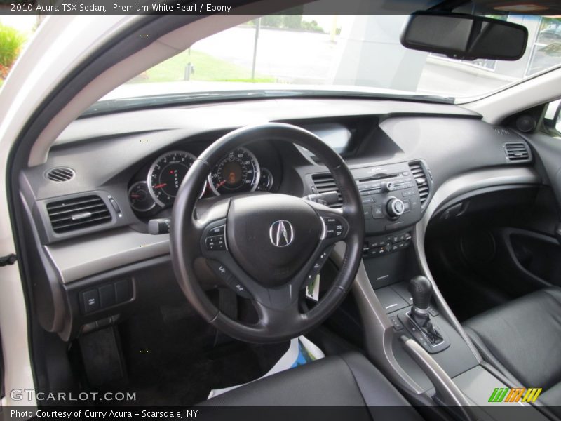 Premium White Pearl / Ebony 2010 Acura TSX Sedan