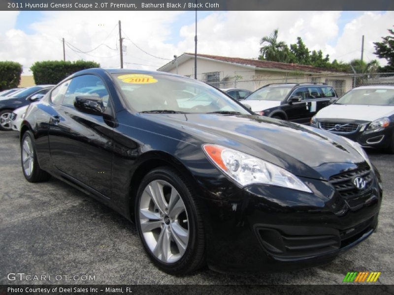 Front 3/4 View of 2011 Genesis Coupe 2.0T Premium