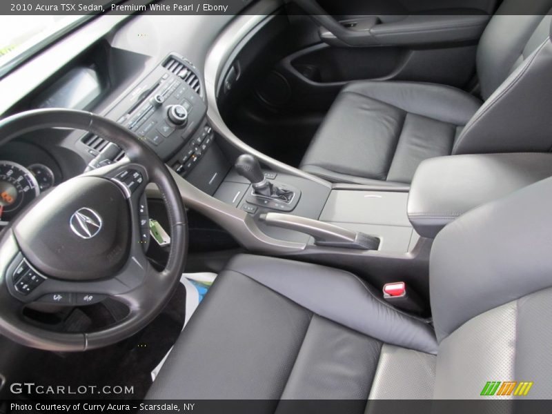 Premium White Pearl / Ebony 2010 Acura TSX Sedan