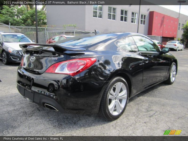 Bathurst Black / Black Cloth 2011 Hyundai Genesis Coupe 2.0T Premium