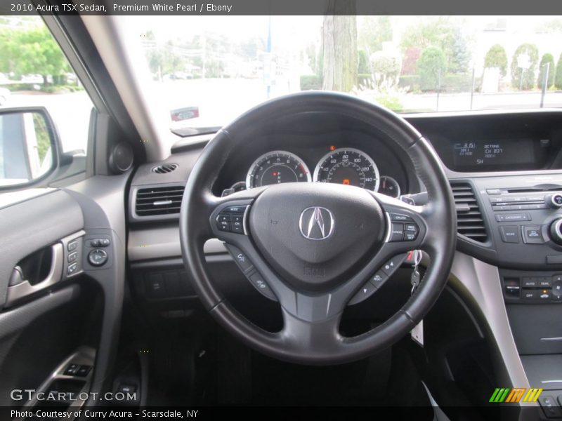 Premium White Pearl / Ebony 2010 Acura TSX Sedan