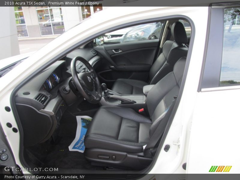 Premium White Pearl / Ebony 2010 Acura TSX Sedan
