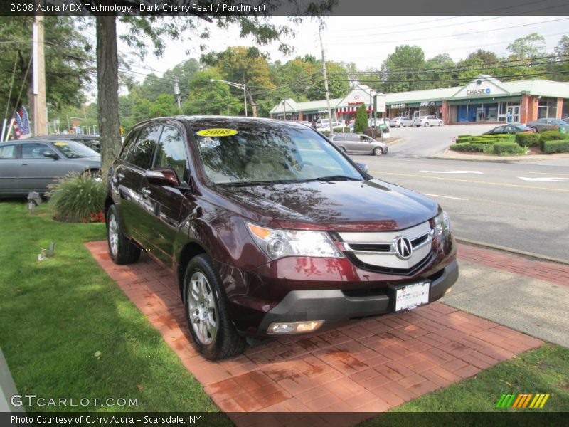Dark Cherry Pearl / Parchment 2008 Acura MDX Technology