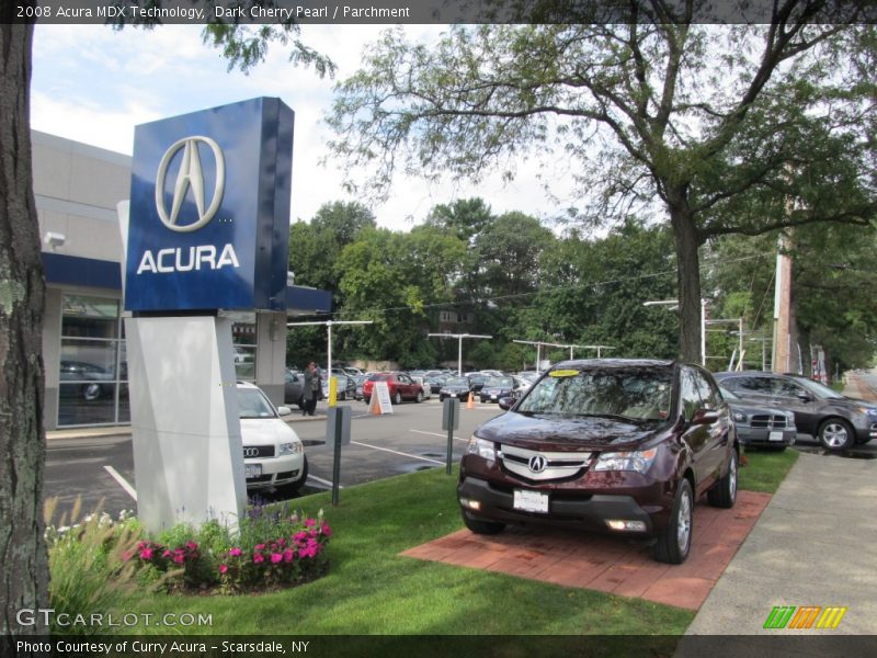 Dark Cherry Pearl / Parchment 2008 Acura MDX Technology
