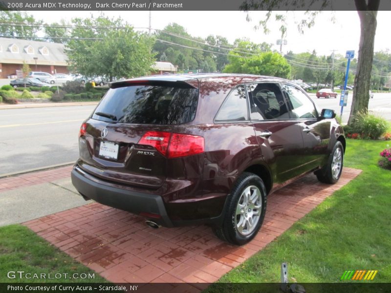 Dark Cherry Pearl / Parchment 2008 Acura MDX Technology
