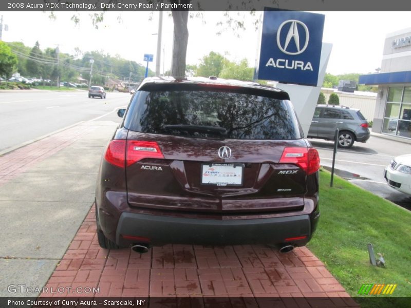 Dark Cherry Pearl / Parchment 2008 Acura MDX Technology