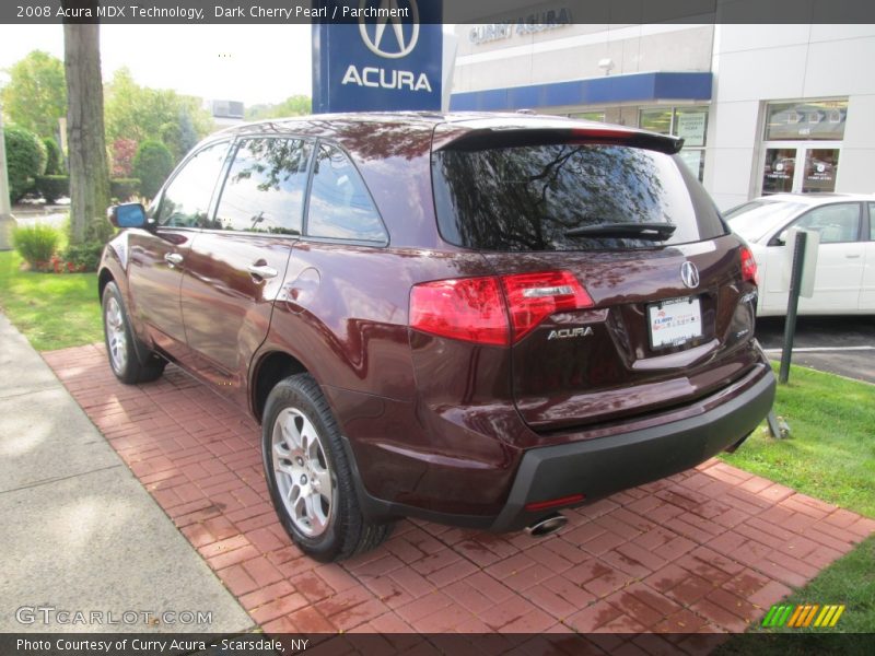 Dark Cherry Pearl / Parchment 2008 Acura MDX Technology