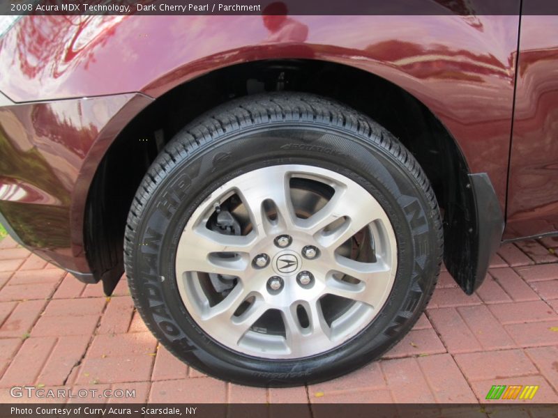 Dark Cherry Pearl / Parchment 2008 Acura MDX Technology