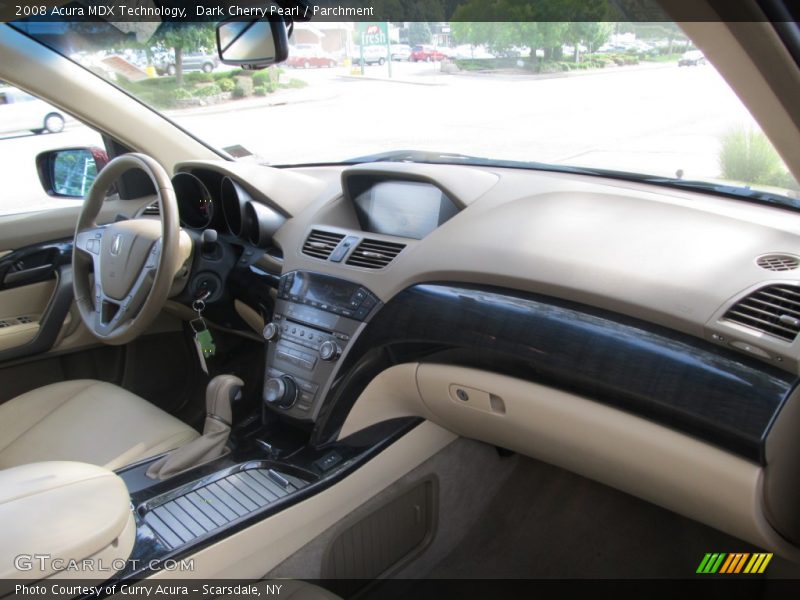 Dark Cherry Pearl / Parchment 2008 Acura MDX Technology